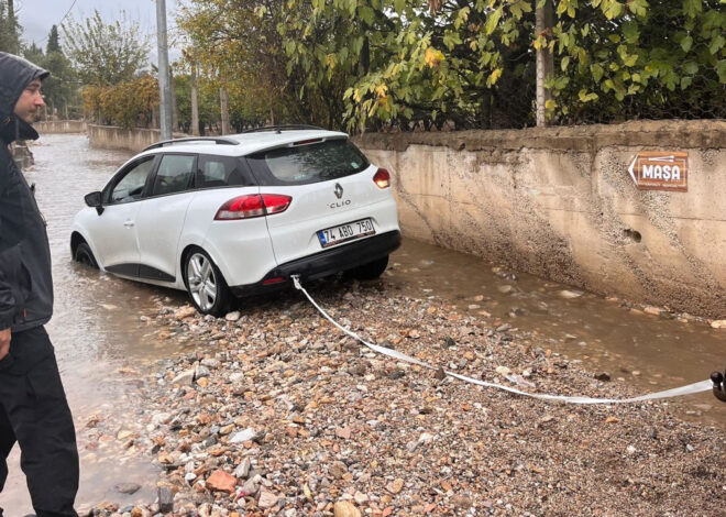 Muğla’da sağanak: Dereler taştı, su baskınları yaşandı